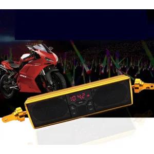블루투스스피커 우퍼 오토바이 자전거 일자 사운드바 스피커 - 골드