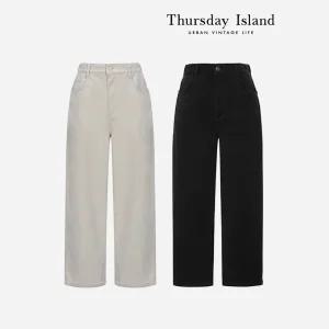 [Thursday Island] 볼륨 배기핏 기모팬츠(T238MPT236W)