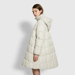 [JAJU](강남점)25F/W 여 미디엄 하프 루즈핏 후드 자켓 J105401013