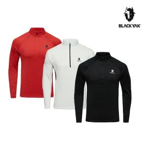 [블랙야크]남성 서큘러 집업티 등판이 기모메쉬로 구성된 동계 남성용 집업티 1BYTSW4008