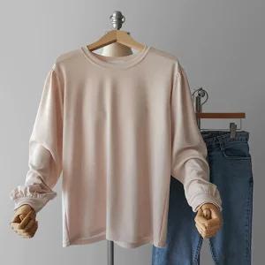 퍼프소매 셔링 프릴 가을 여성 긴팔 티셔츠 (5color)