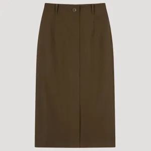 [롯데백화점]리스트 단추 포인트 라인 스커트 TWWSKO82010