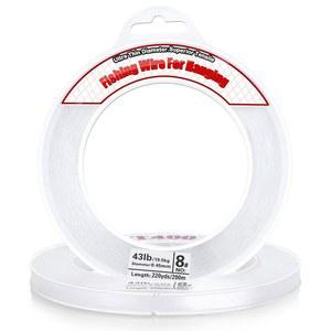 투명 낚싯줄, Acejoz 656FT 낚싯줄 보이지 않는 걸이선 강력한 나일론 끈으로 풍선 화환 걸이 장식에 40파운드를 지원합니다