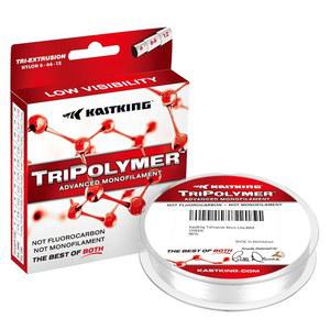 캐스트킹 트라이폴리머 고급 모노필라멘트 낚싯줄, 저조도 굴절, 매우 매끄럽고 마모 저항성이 높은 트리플 크로스 헤드 압출 공정 낚싯줄