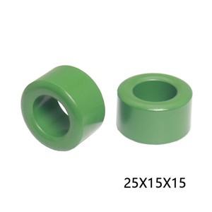 (3-1피스)녹색 마그네틱 링 페라이트 25x15x15 방지 코어 필터 인덕턴스 변압기