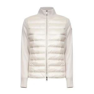 25FW 몽클레어 패딩 울 가디건 화이트 아이보리 9B00023 M1131 20F