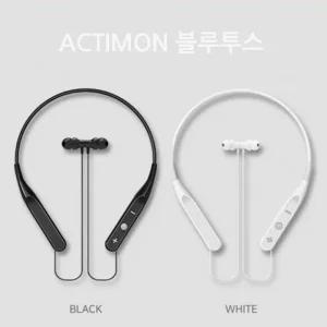 인씨네 엑티몬 H500 넥밴드 블루투스 5.0 무선 스테레오 이어폰 블랙