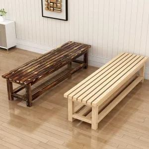 탈의실 나무 긴의자 대기실 스툴 의자 단일 헬스장 나무벤치 80x40x40