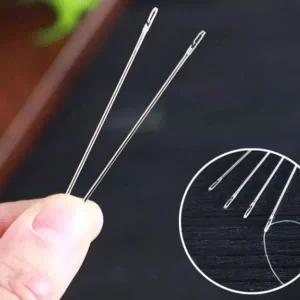 돗바늘 귀 큰 바늘 바느질 구멍 실 끼우개 바늘구멍 실꿰기 고무줄