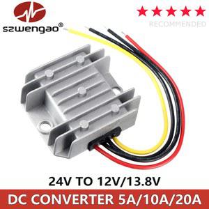 Szwengao 24V 12V 13 8V 5A 10A 15A 20A 스텝다운 전력 변환기 벅 레귤레이터 전압 변압기