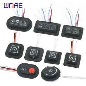 실리콘 푸시 버튼 스위치 가열 조끼 바지 장갑 Electirc 허리띠 온도 컨트롤러 가변 저항 -c