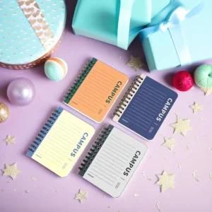 핑크풋 더캠퍼스 합지수첩 미니노트 스프링 유선 공책 연습장 단어장 휴대용 메모장 (5개)