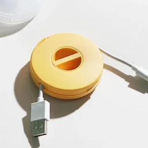 충전기 줄감개 선정리케이스 선정리홀더 옐로우