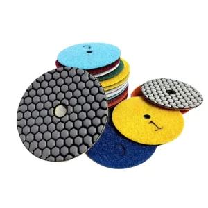 4인치 연마패드 그라인더 다이아몬드 광택패드 대리석연마 건식연마패드