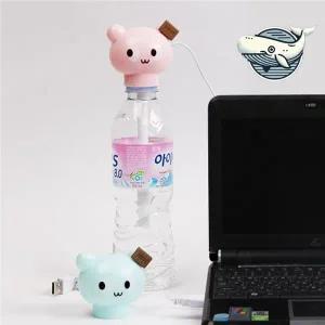 [셀러에이드]귀여운 디자인 USB 물병 가습기 실내 공기