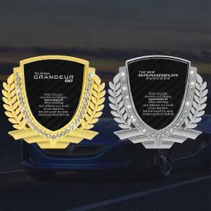 [간지] 더뉴 그랜저 TG HG IG GN7 큐빅 레터링 엠블럼 몰딩 [호환상품]