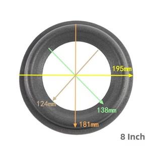 1개 교체용 8인치/10인치/12인치 스피커 폼 에지 베이스 우퍼 서라운드 원형 수리용 서브우퍼