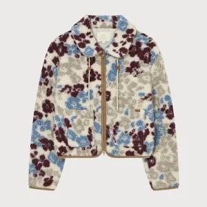 [커버낫] 우먼 패턴 쉐르파 집업 자켓 CO2504JK74EC