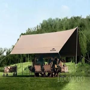 네이처하이크 중형 블랙코팅 헥사 타프 대형 어닝 실타프 방수 경량