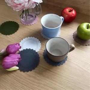 실리콘 집들이 손님용 컵 받침 수저받침 아이스커피잔 인테리어 예쁜 음료