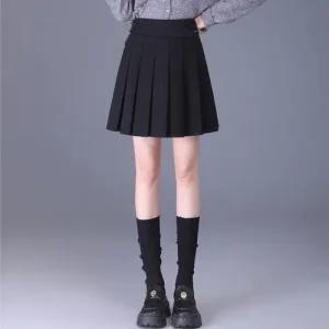 여자 스커트 플리츠 겨울 원템4 슬림 쉬폰 주름 미니 숏하이웨스트 힛템