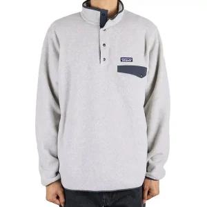 파타고니아 남성 라이트웨이트 신칠라 스냅 T 플리스 반집업 오트밀헤더스몰더블루 25551 OTSM