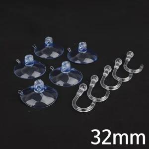 32mm 흡착판 큐방 + 고리 5P X10개 흡착고무 유리부착