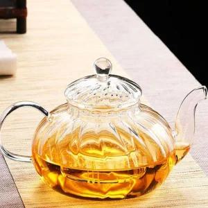 포트 티메이커 차 차포트 내열강화유리 호박 티포트 내열유리포트