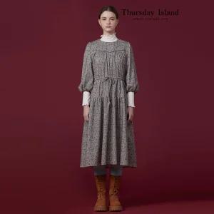 [Thursday Island] 코듀로이 플라워 패턴 원피스(T238MOP246W)