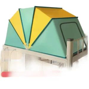 접이식 이층침대 텐트 돔텐트 기숙사 암막 동굴 수면 벙커 실내 난방텐트 침대 우풍 난방