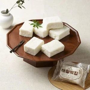 [하프클럽/]대통령표창 대월떡집 제로슈가 백설기 100g x 6개