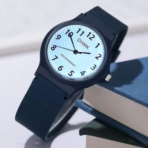 DHMK 수능 시계 저소음 큰 숫자 아날로그 토익 손목 시험용 수험생 선물