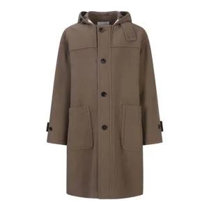 [갤러리아] 지이크 STEIN GARTEN 베이지 버튼 후드 롱 코트 PFHAX7904