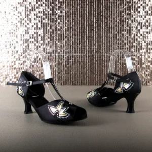 슈띠끄 수제 여성 댄스화 라틴 라인 댄스 슈즈 신발 구두 사교 스포츠 방송 WD607-1