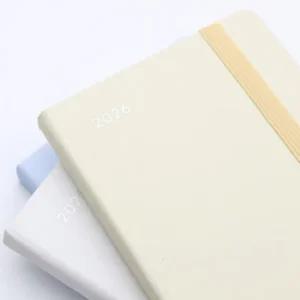 밀키 핸디 휴대용 양장 다이어리 노트 2026 플래너데일리 공부 타임 스케줄러 제작 제본 한달 주간 스터디