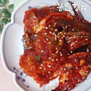 [봉팔형님]여수 양념게장 1kg (숫꽃게 2마리) 국산 꽃게장