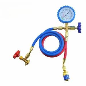정비 압력계 가스 자동차 에어컨 주입기 냉동 충전 도구 R134a 1병