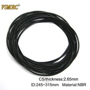 두께 2.65mm x ID 245 250 258 265 270 280 285 290 300 310 315mm NBR O 링 씰링 고무 개스킷 기계식 개