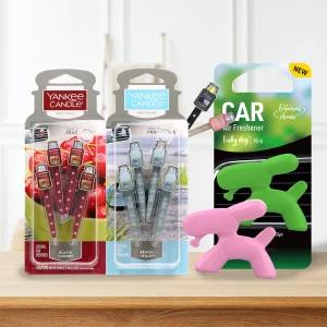 양키캔들 카 벤트스틱 1+1(차량용 방향제 8p) +코가도 럭키독 미니/에어프레셔너