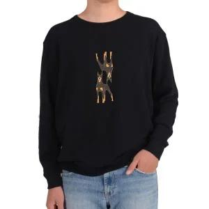 [하프클럽/알티피아]맨투맨 도베르만 강아지 쌍둥이그림 전색상 사이즈