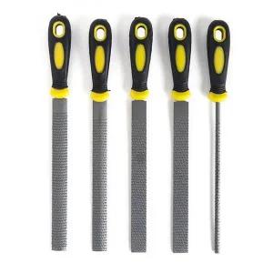 [골드스마일]야스리 세트 연마봉 원목용 파일 5종 평면쇠줄 반달야스리 반달쇠줄