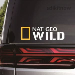 새로운 NAT GEO WILD 국립 지리 자동차 스티커 뒷 창 앞 유리 스케이트 보드 오토바이 데칼