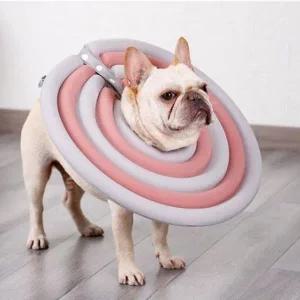 [콩심팥심]반려동물 더블 쿠션 넥카라 핑크 XL