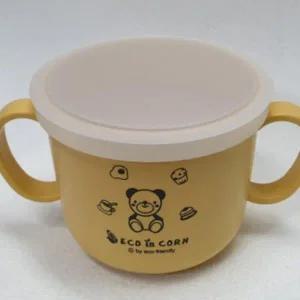 [골드스마일]옥수수 환경식기 실리콘 뚜껑 아기 앞접시 양손컵 아기물통