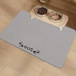 [골드스마일]강아지 식기매트 규조토 흡수 매트 80x50cm 반려동물