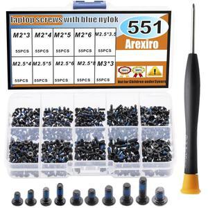 500PCS M2 M2.5 M3 나사 세트 키트 풀림 방지 수리 전자 전자 HP Dell Lenovo Sony Toshiba 용 노트북