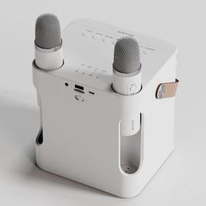 휴대용 무선마이크 노래방 스피커 블랙 BTS-805