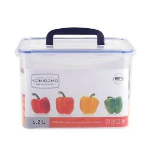 [골드스마일]코미코모 손잡이 직사각 밀폐 용기 6.2L