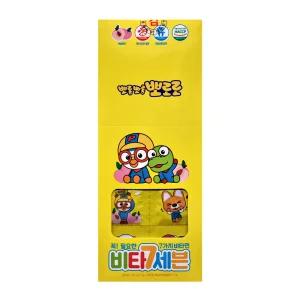 뽀롱뽀롱 뽀로로 비타7세븐 250정 x1개 복숭아맛 7가지비타민 자일리톨 비타세븐