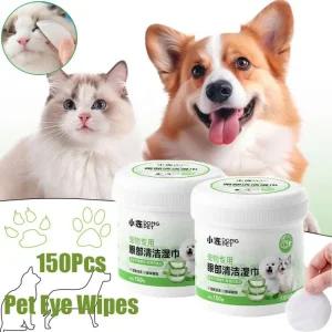 티슈 눈 자극 젖 애완 개 제거제 종이 동 타월 물 고양이 반려 청소 가운 없음 얼룩